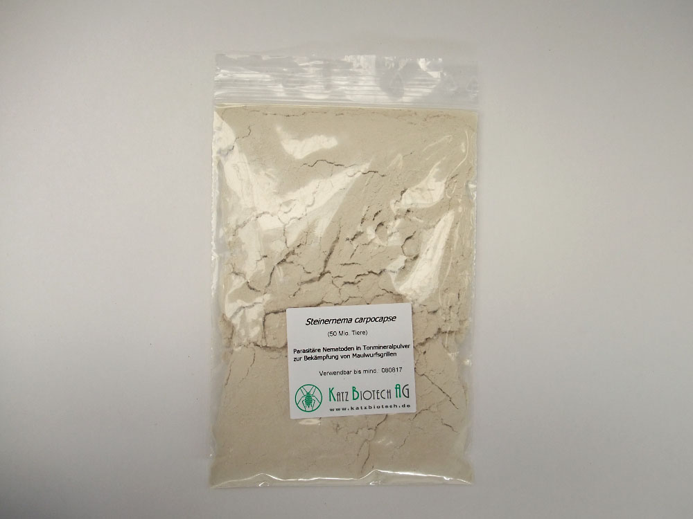 Nematoden (Steinernema carpocapsae) gegen Maulwurfsgrillen für 100qm Nematoden (Steinernema carpocapsae) gegen Maulwurfsgrillen für 100qm